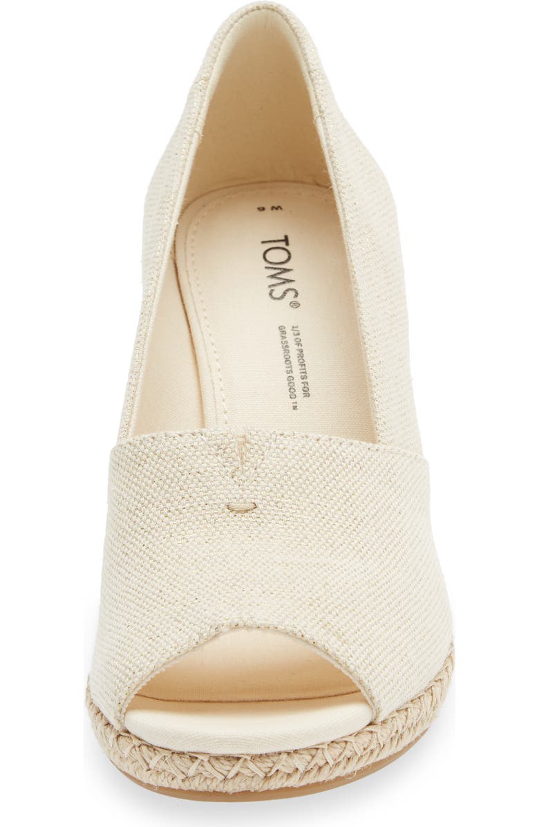 TOMS Michelle Espadrille Wedge Sandal, Alternate, color, Natural Natural