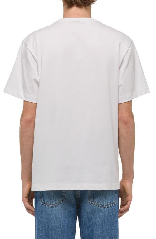 Helmut Lang Heavyweight Stencil Logo Graphic T-shirt In White