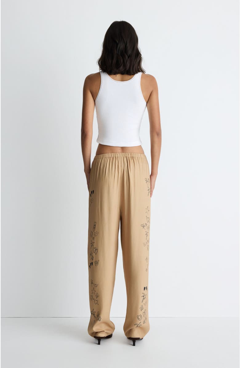 Romy Jakey Pant, Alternate, color, Tan Print