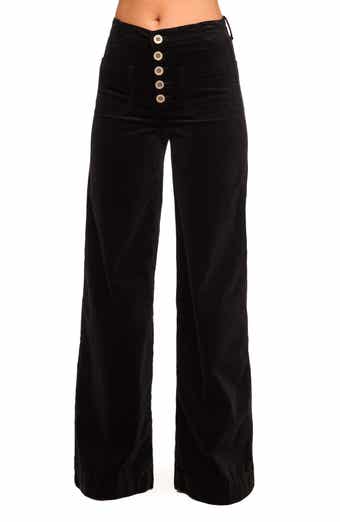 Cindy Velvet Wide Leg Pants