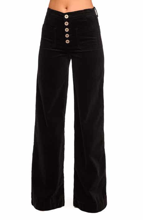 Cindy Velvet Wide Leg Pants