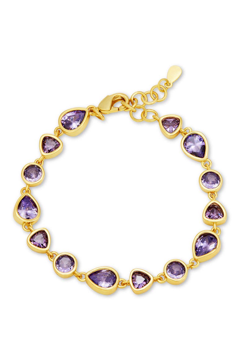 Multi Shape Station Bracelet, Main, color, YELLOW