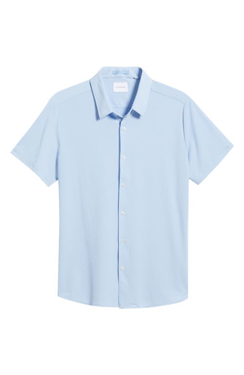 7 Diamonds Alldridge Short Sleeve Button-up Shirt In Ice Blue