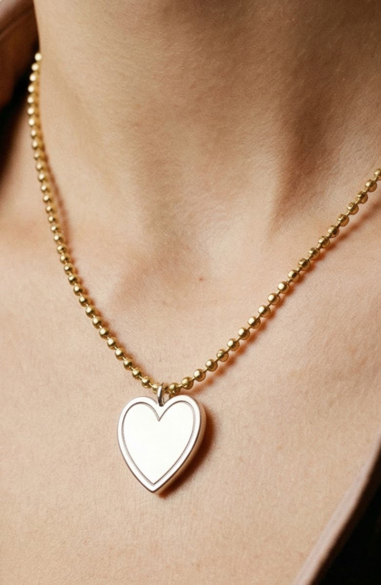 ARGENTO VIVO Heart Pendant Necklace, Alternate, color, Gold/Silver