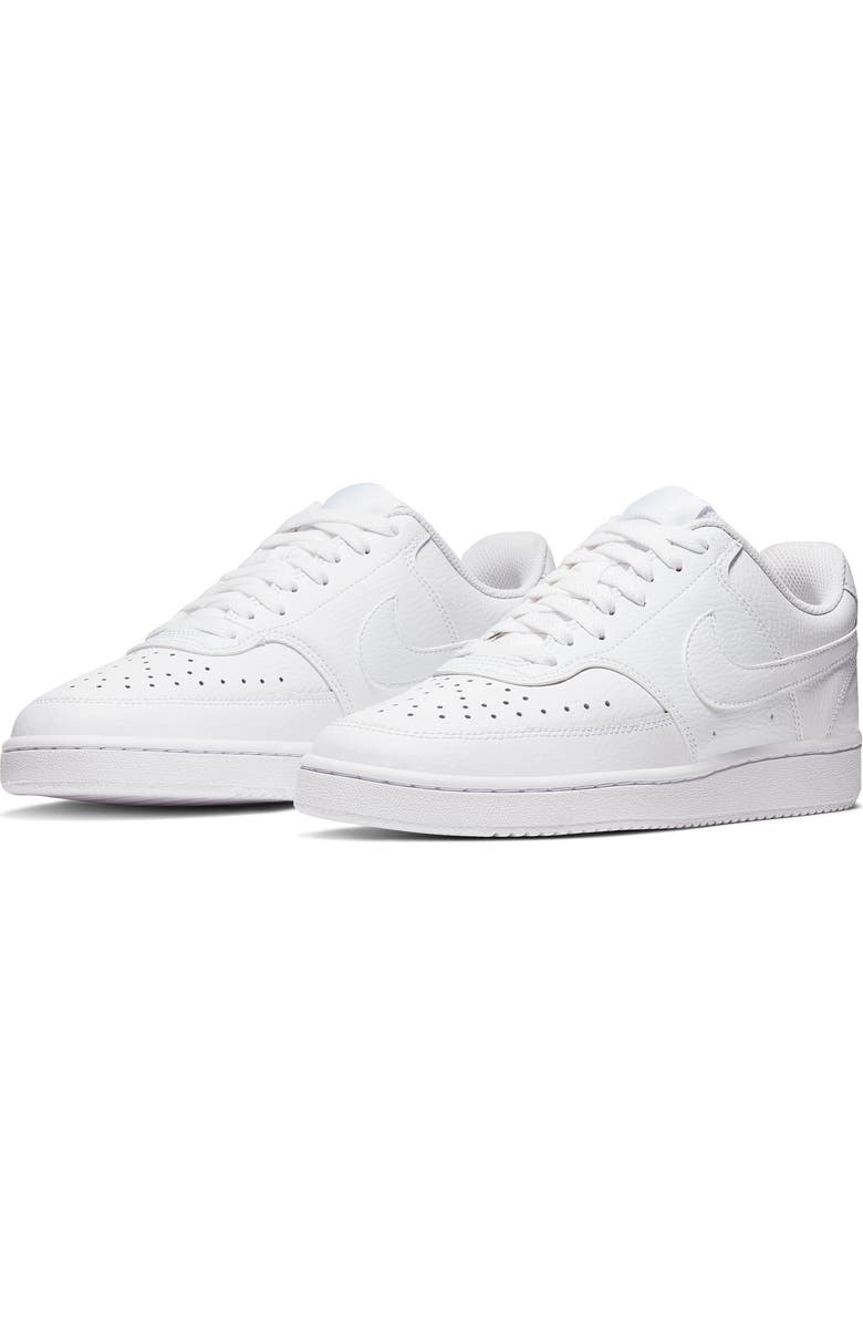 Nike Court Vision Low Sneaker, Main, color, 100 White/White/White