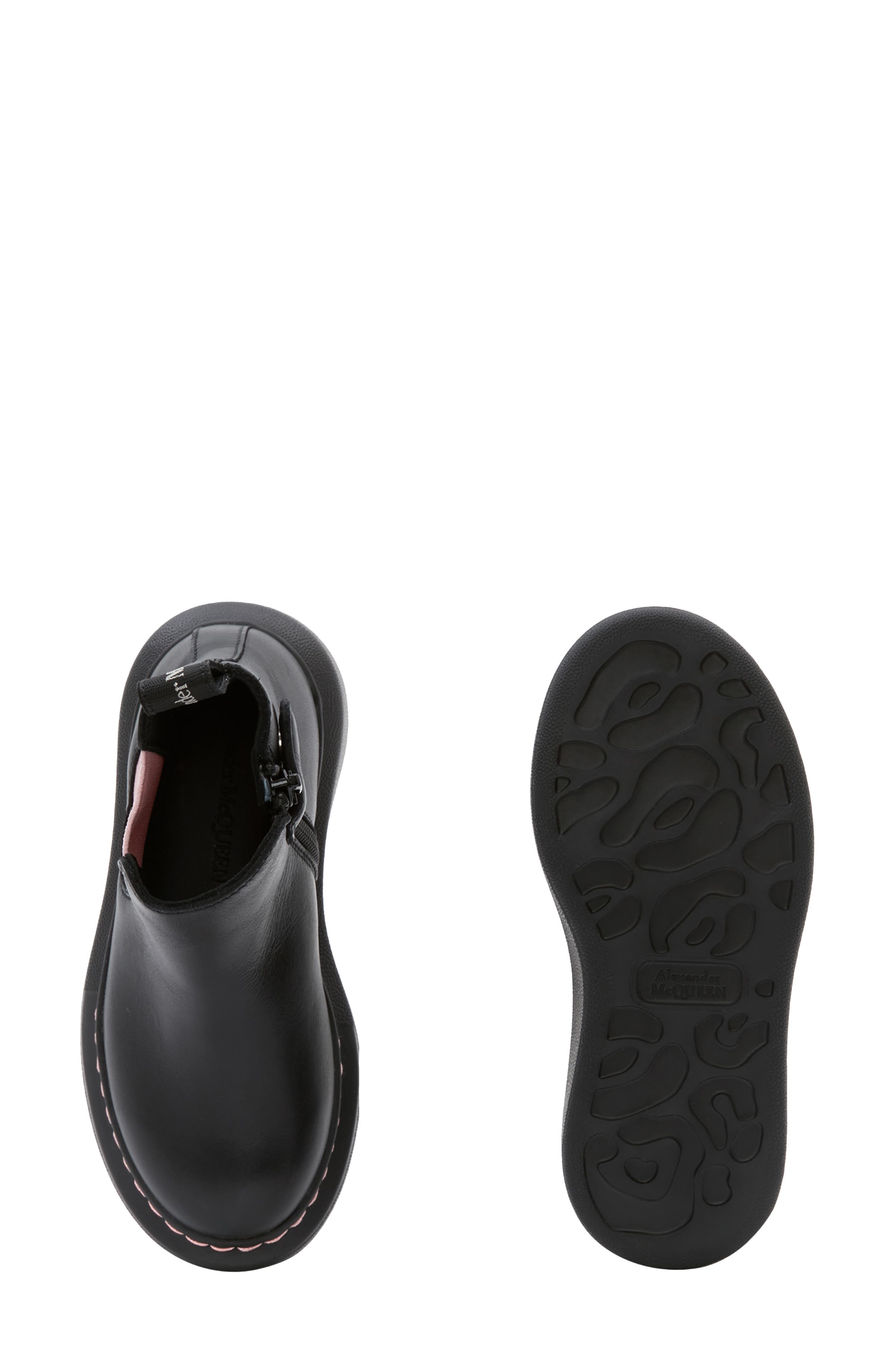 McQueen Alexander McQueen Chelsea Platform Boot, Alternate, color, Black/ Sugar Pink