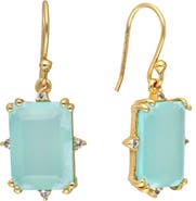 YS GEMS Chalcedony Drop Earrings
