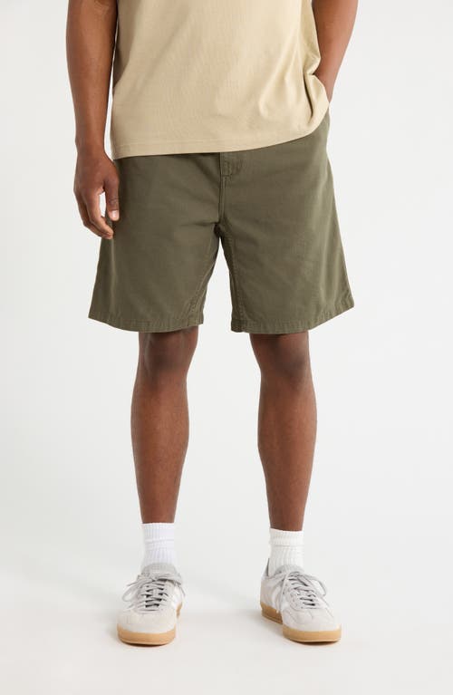 Carhartt Work In Progress Flint Organic Cotton Twill Shorts in Leaf (Grmnt) at Nordstrom, Size X-Large
