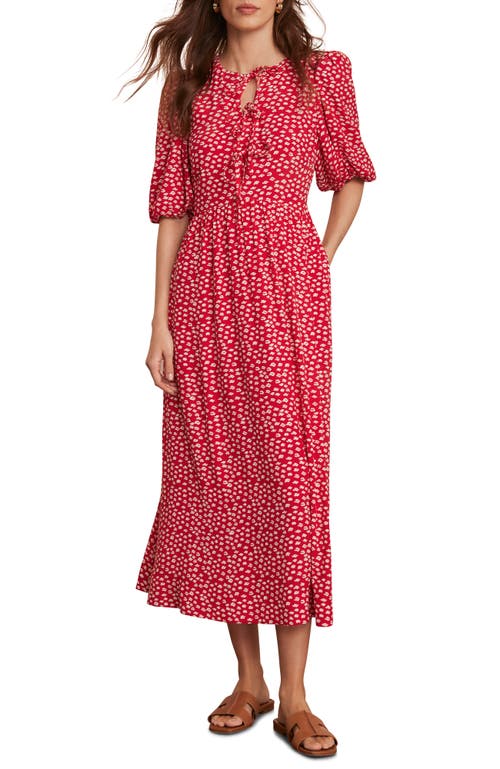 MINT VELVET MINT VELVET LIPS PRINT MIDI DRESS
