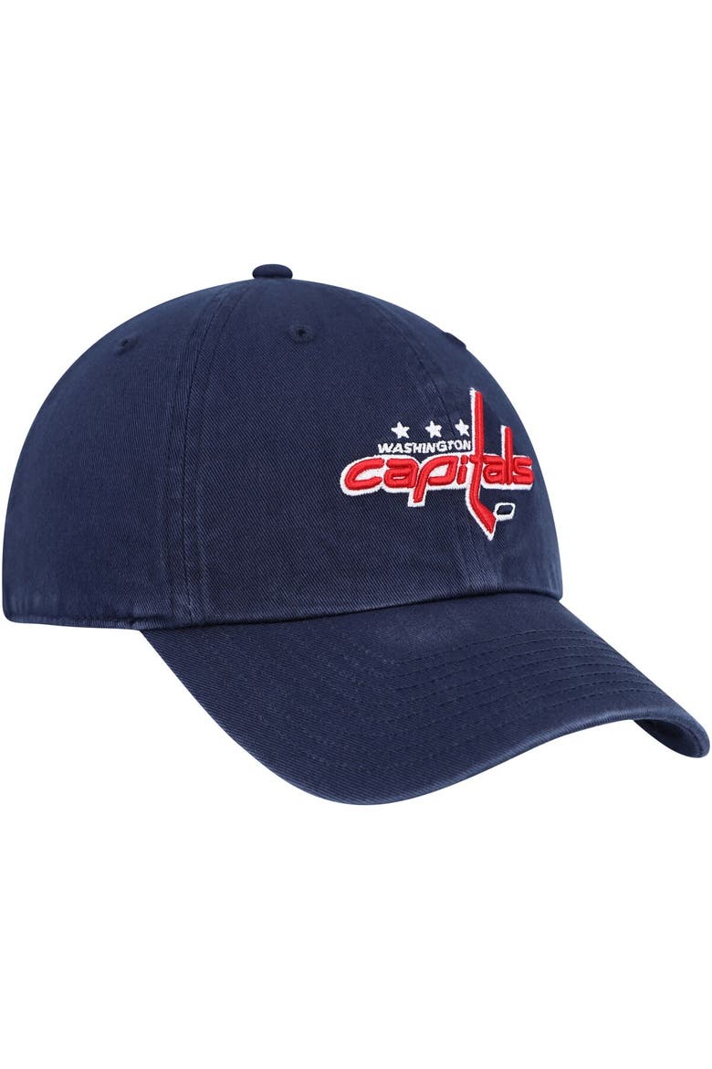 Men's '47 Navy Washington Capitals Clean Up Adjustable Hat, Alternate, color, Navy