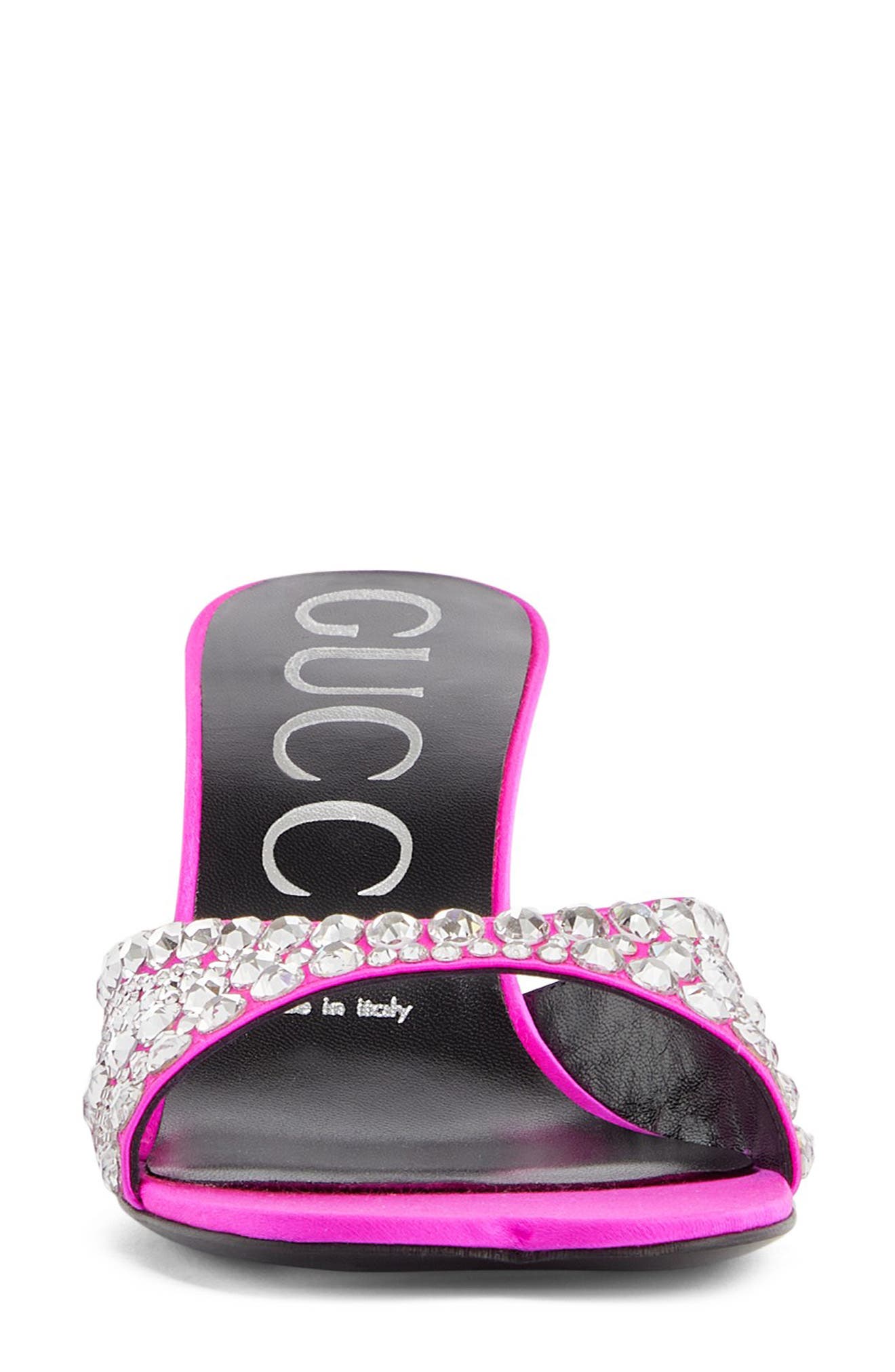 Galactica Crystal Embellished Sandal, Alternate, color, PURE FUCHSIA