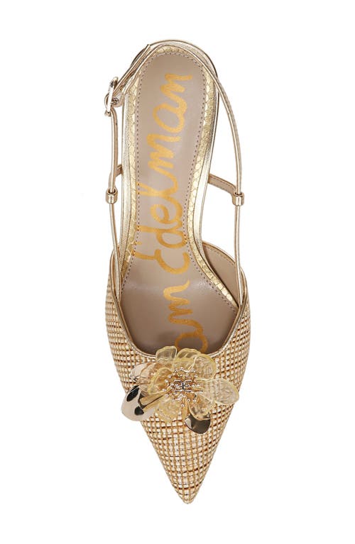 Sam Edelman Mali Slingback Pointed Toe Pump In Sand Dune Multi