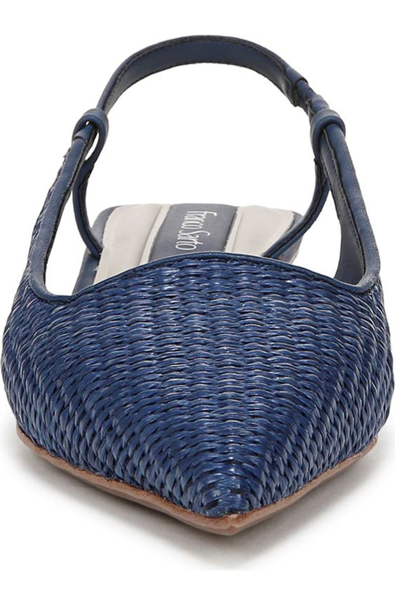 Franco Sarto Palmira Slingback Pointed Toe Pump - Wide Width Available, Alternate, color, Navy