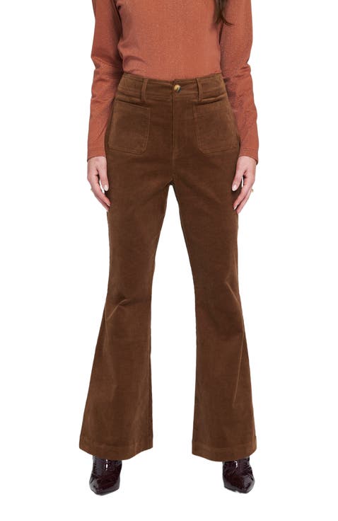 Wide Leg Corduroy Jean Pants