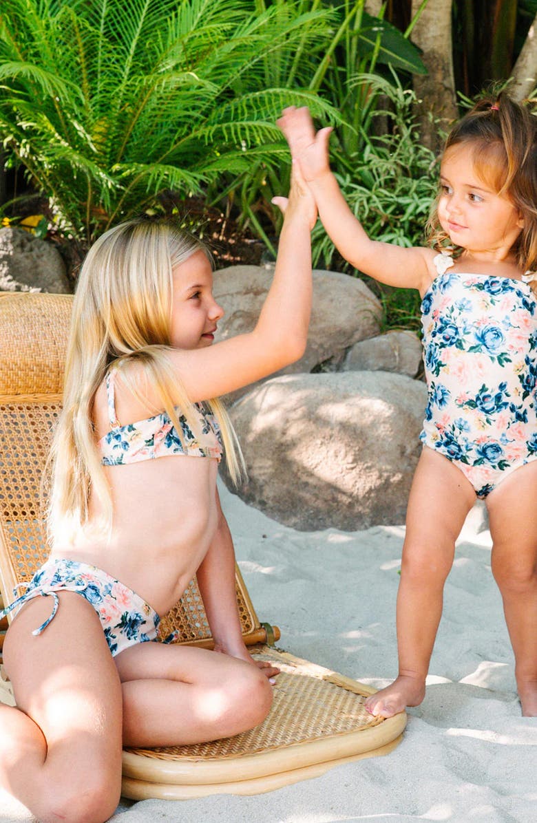 PQ SWIM Kids' Winnie Flower One-Piece Swimsuit, Alternate, color, 