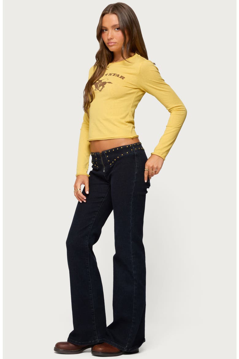 Lone Star Long Sleeve Graphic T-Shirt, Alternate, color, YELLOW