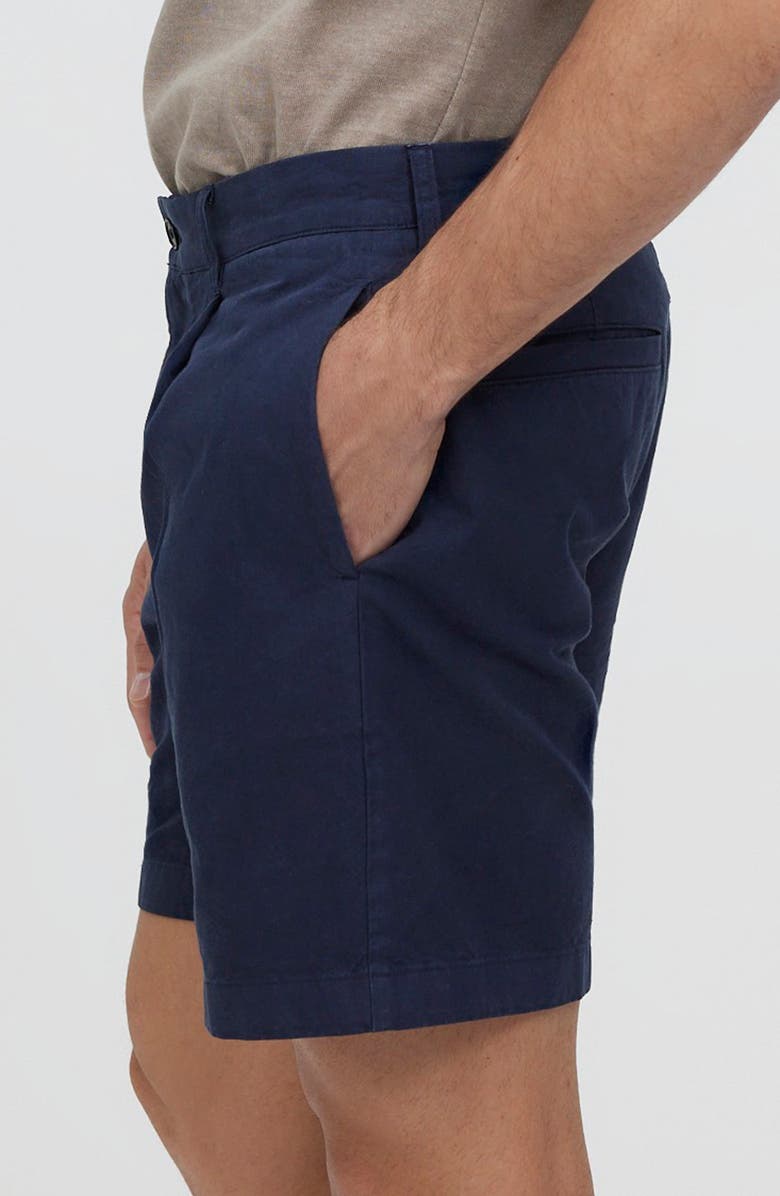 Madewell Cotton & Hemp Pleated Shorts, Alternate, color, 