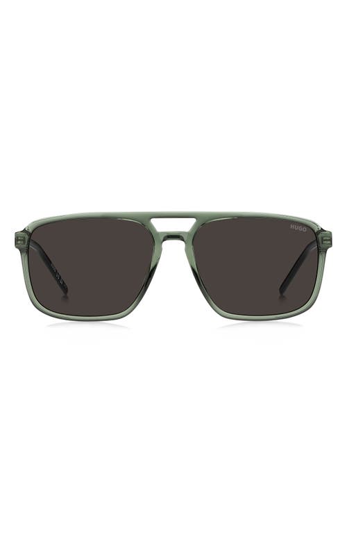 Hugo Boss Boss 58mm Navigator Sunglasses In Green