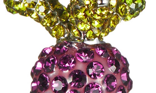 Tory Burch Curiosity Vegetable Earrings In Burgundy