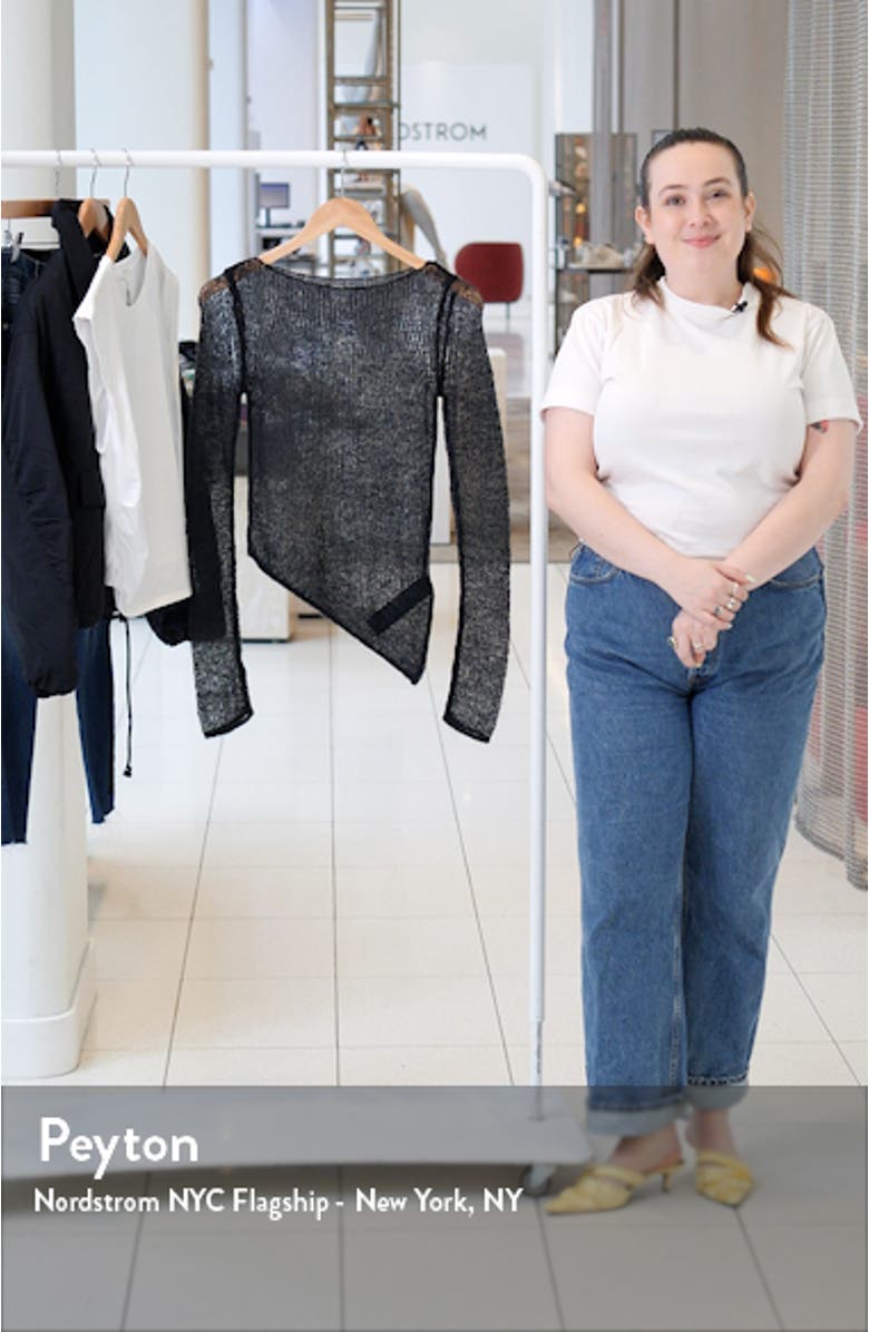 Asymmetric Open Stitch Sweater, sales video thumbnail