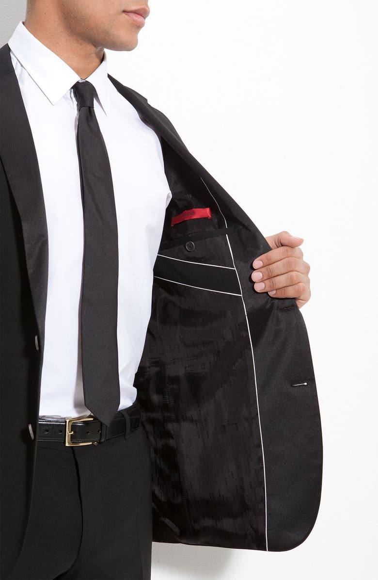 zzDNUHugo Boss HUGO 'Aikin Hollo' Trim Fit Wool Tuxedo, Alternate, color, 