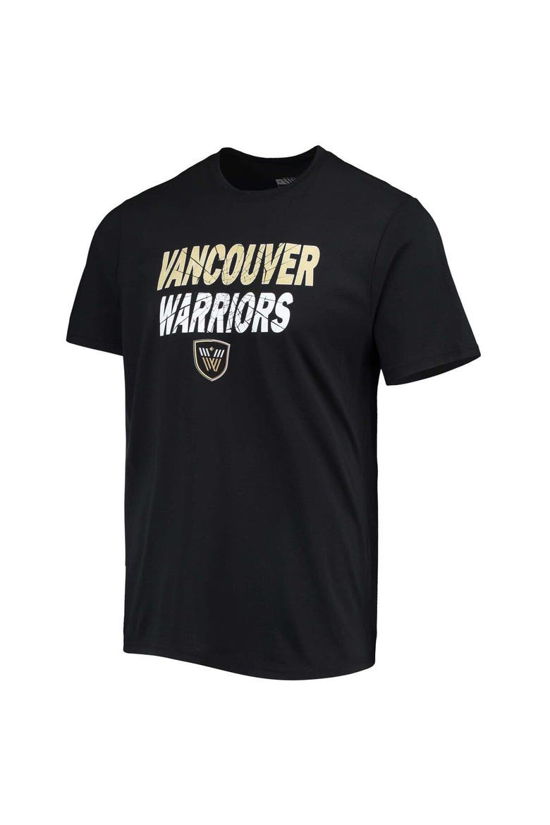 Men's Levelwear Black Vancouver Warriors Team Logo Thrive T-Shirt, Alternate, color, Black