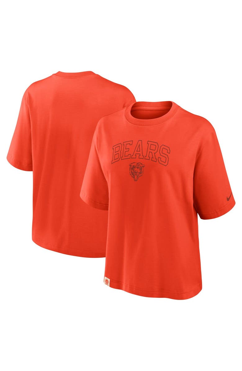 Nike Women's Nike Orange Chicago Bears Glory Arch Boxy T-Shirt, Main, color, Orange