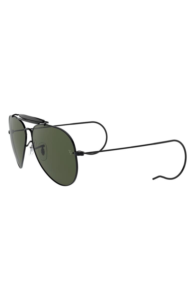 Ray-Ban 58mm Pilot Sunglasses, Alternate, color, 