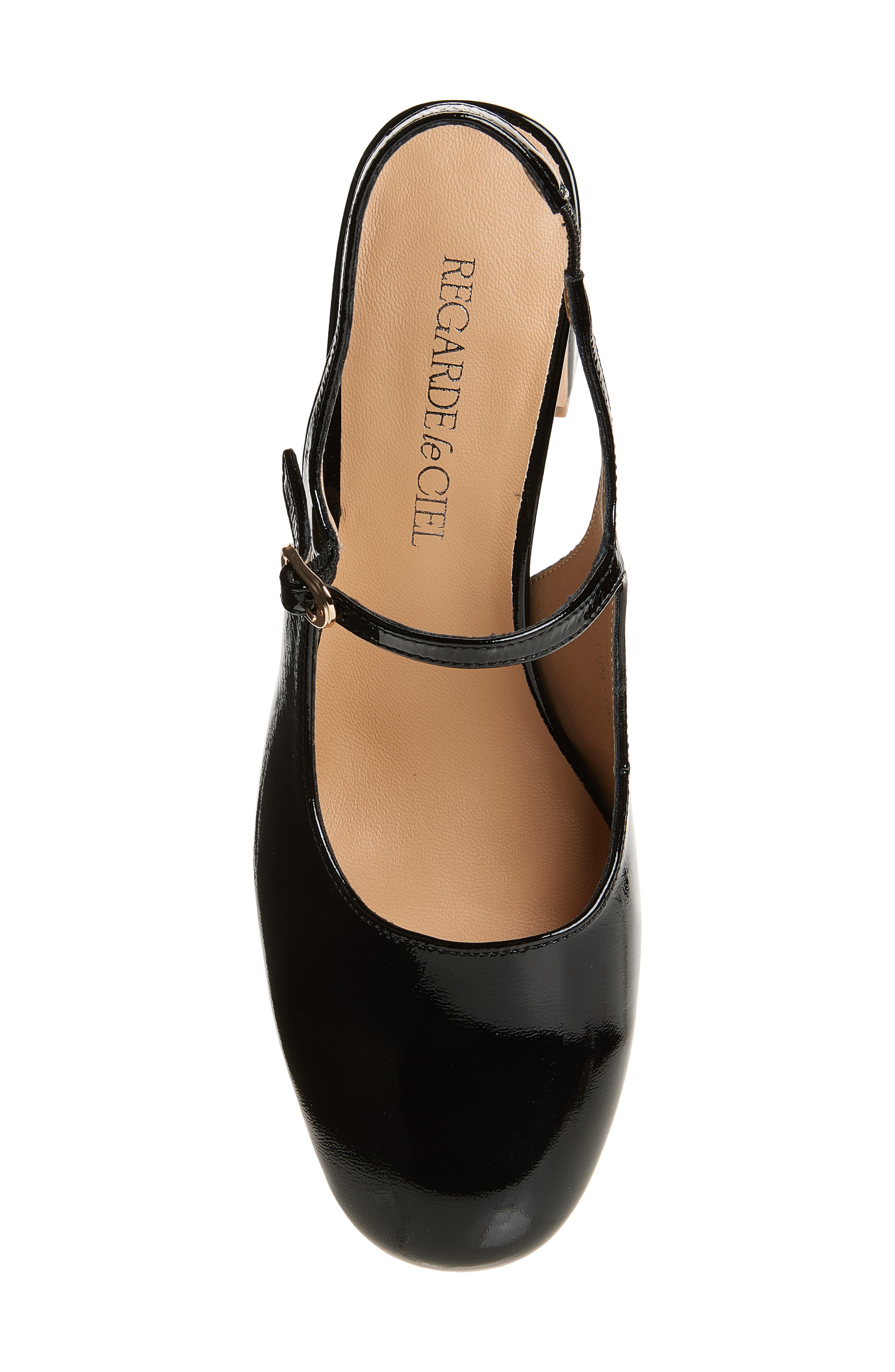 Regarde Le Ciel Edda Slingback Mary Jane Pump, Alternate, color, Naplak Black