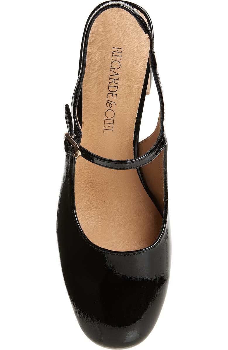 Regarde Le Ciel Edda Slingback Mary Jane Pump, Alternate, color, Naplak Black