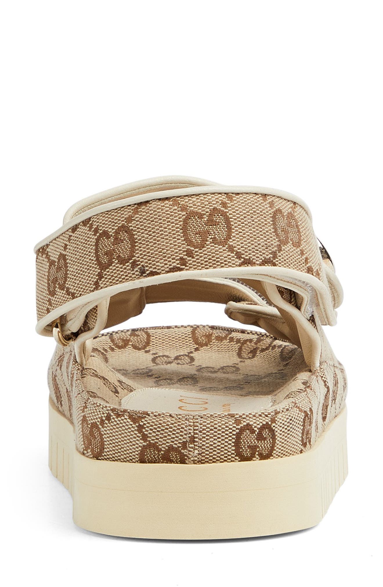 Gucci GG Canvas Slingback Sandal, Alternate, color, Beige