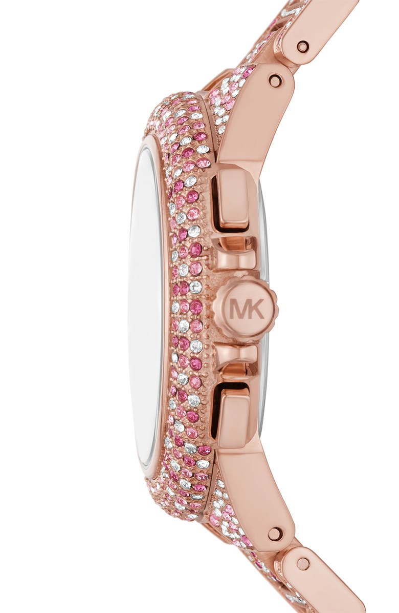 Michael Kors Camille Pavé Crystal Chronograph Watch, 43mm, Alternate, color, 