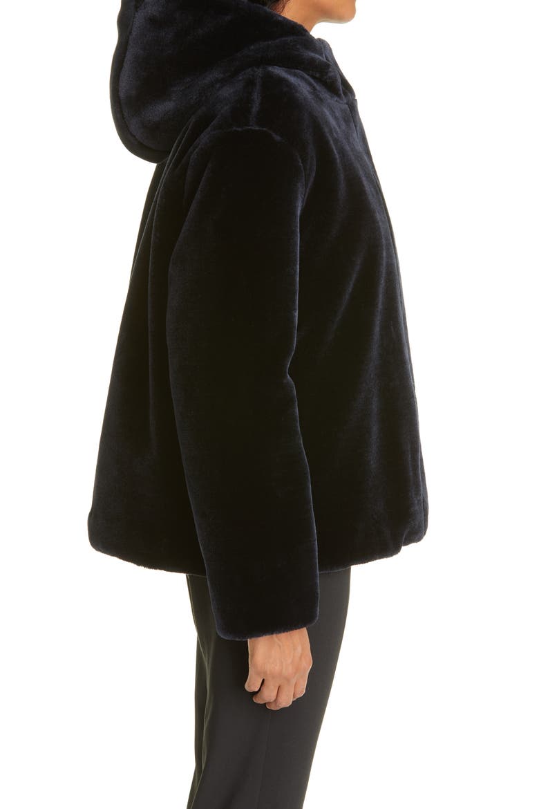 Samsøe and Samsøe Hooded Fleece Jacket, Alternate, color, MIDNIGHT NAVY