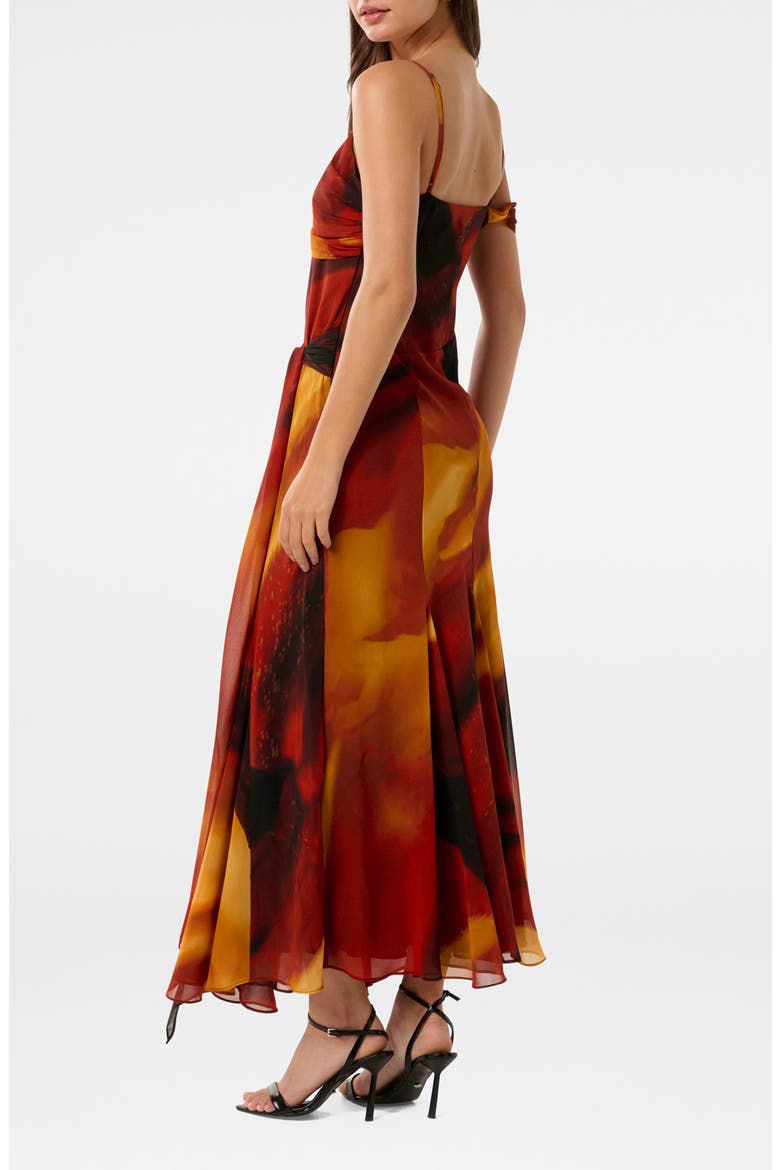 Leyla Abstract Print Maxi Dress, Alternate, color, MYKA ABSTRACT