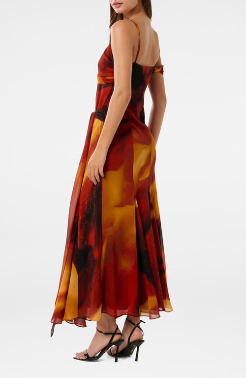 Ever New Leyla Abstract Print Maxi Dress In Myka Abstract
