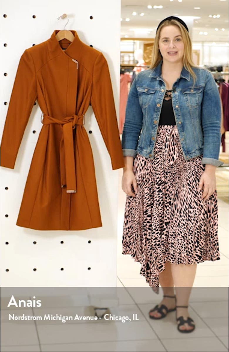 Ellgenc Belted Wrap Coat, sales video thumbnail