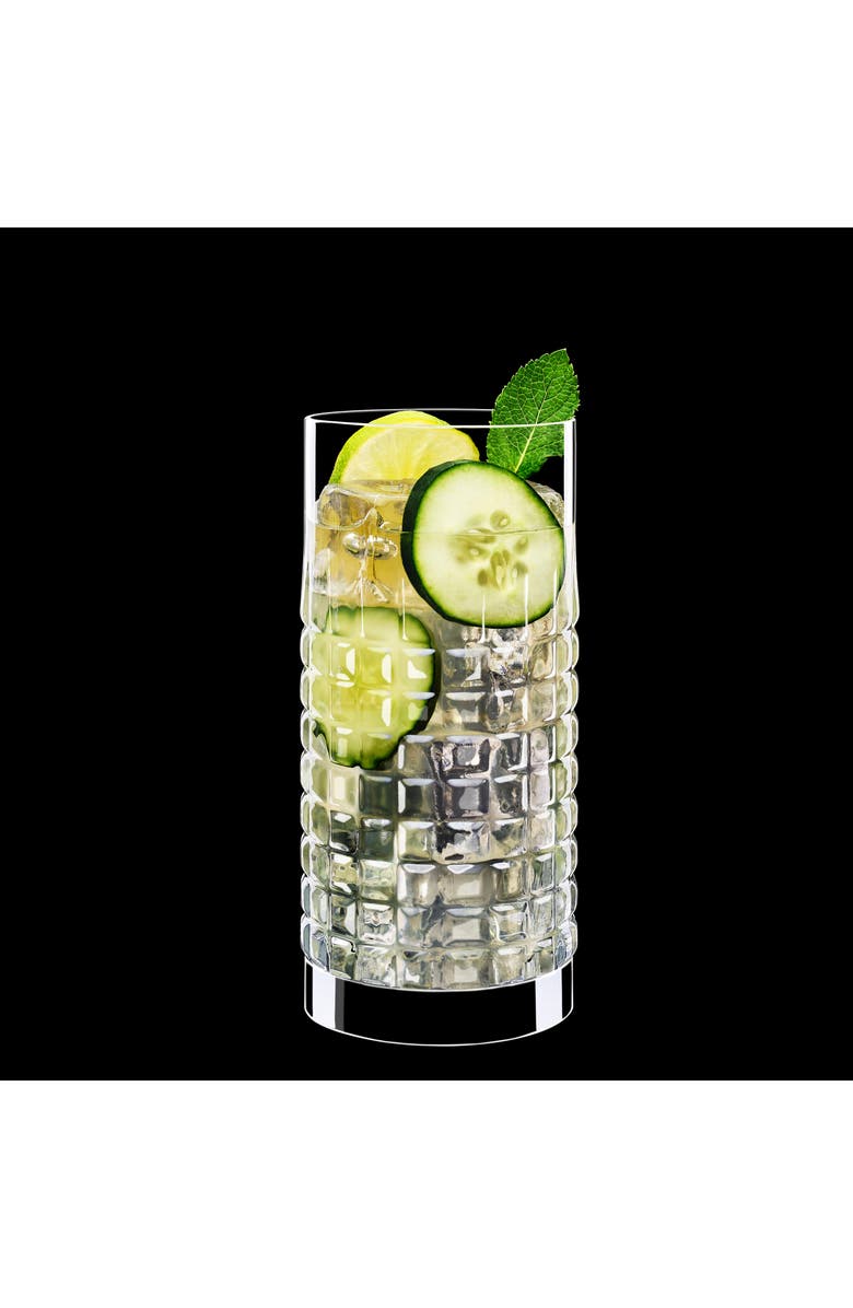 Luigi Bormioli Mixology Elixir Set of 4 Glasses, Alternate, color, Clear