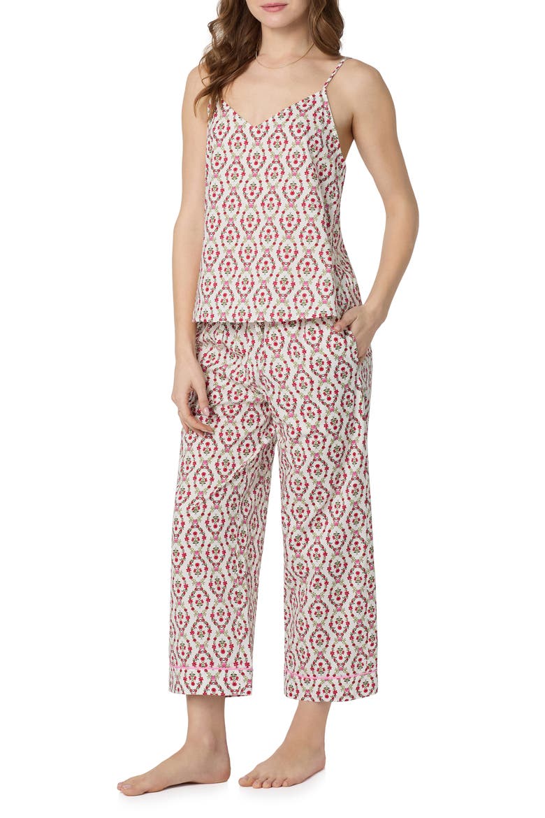 Print Crop Pajamas, Alternate, color, OLIVIA