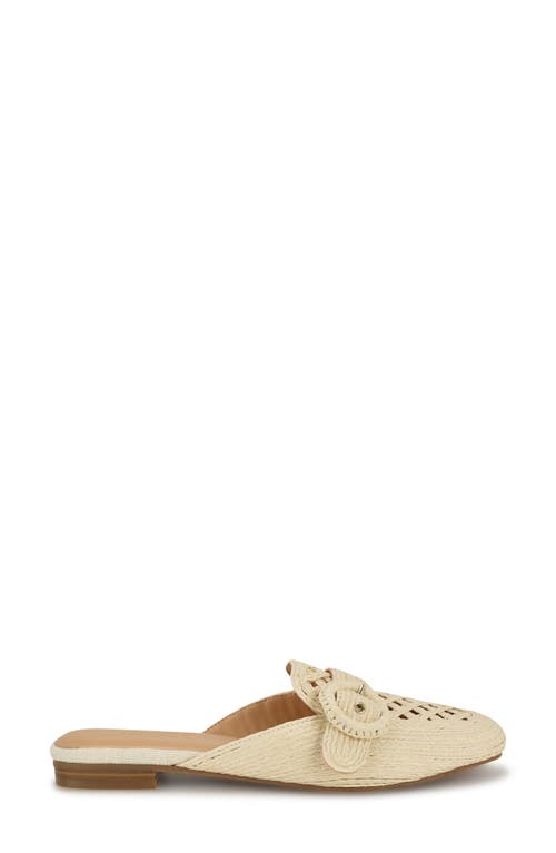 Nine West Caspe Woven Mule In Ivory