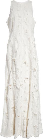 ワンピース HAIKURE DODIE SLEEVELESS DRESS IN DESTROYED DENIM Haikure Dodie Bull Destroy Denim Maxi Dress | Nordstrom