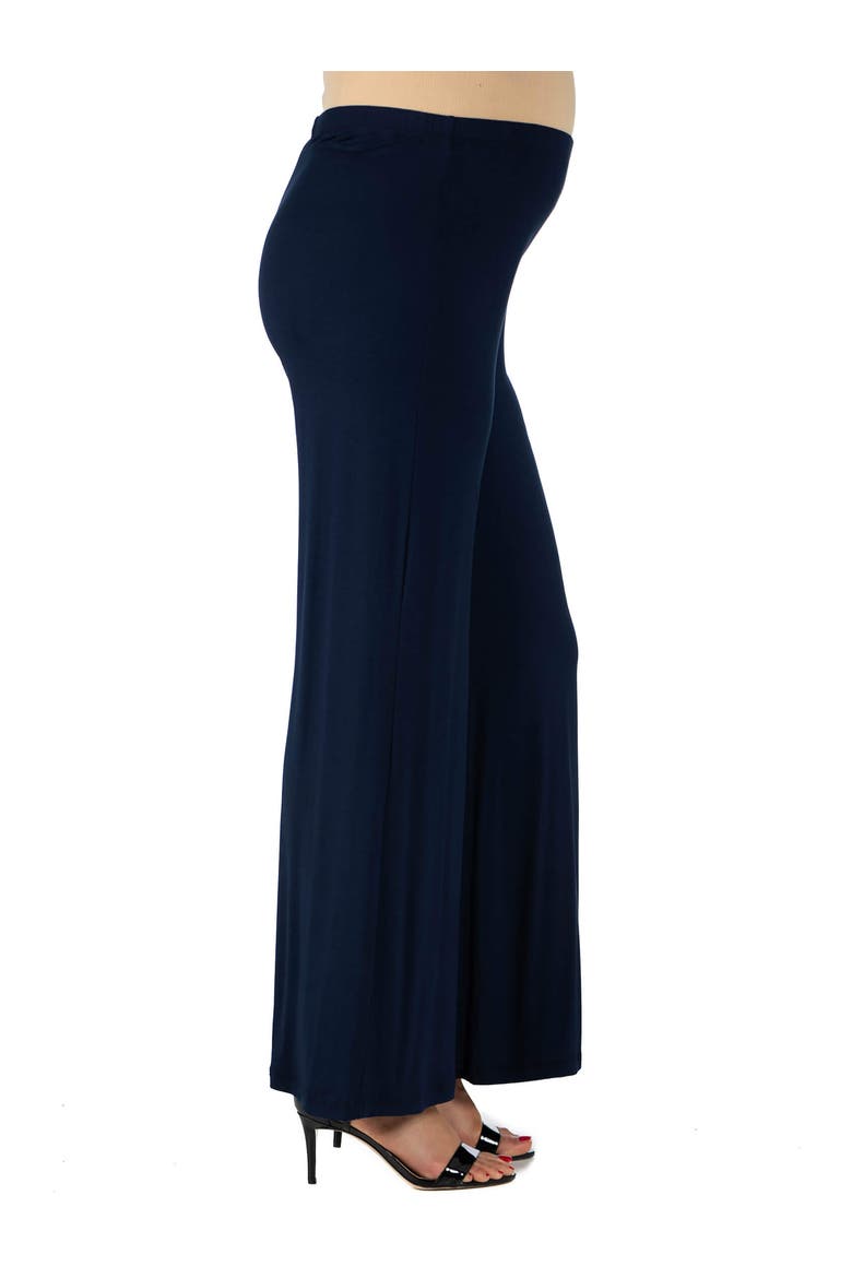 Maternity Solid Color Palazzo Pants, Alternate, color, Navy