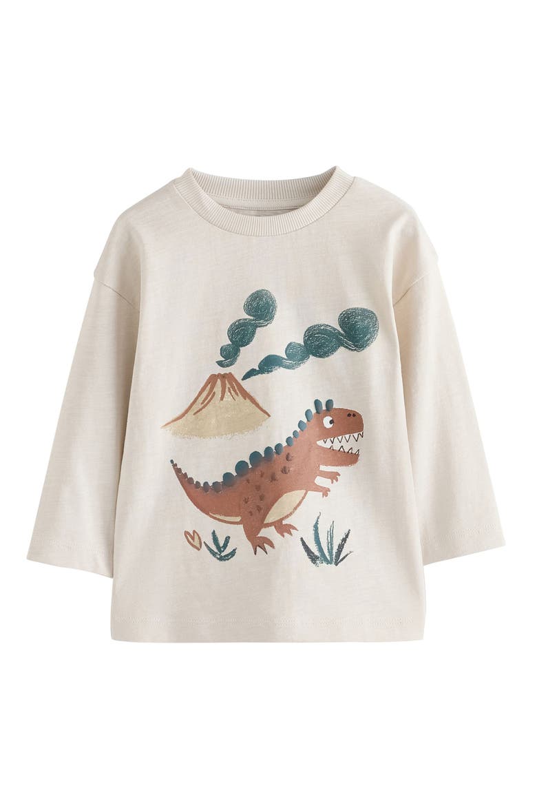 Kids' 3-Pack Dino Assorted T-Shirts, Alternate, color, BROWN