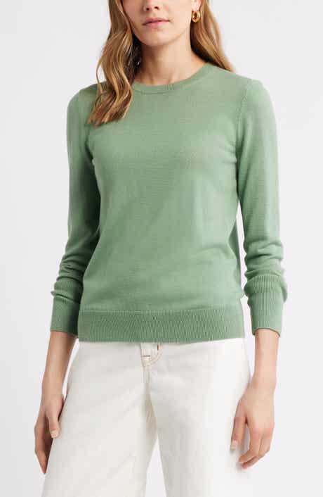Merino Wool Blend Crewneck Sweater