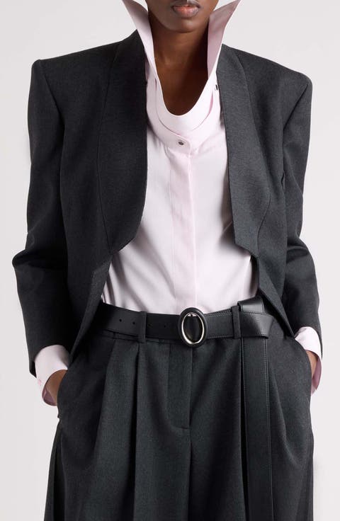 Reverse Lapel Wool Jacket