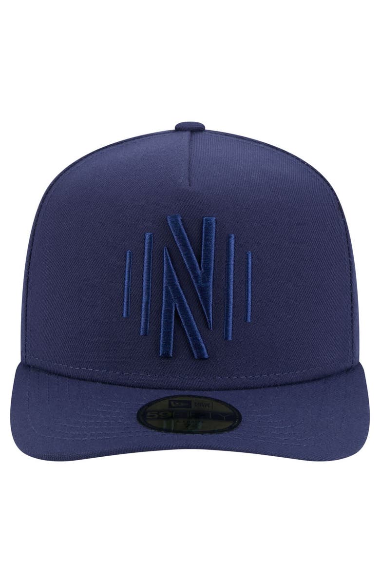 New Era Men's New Era Navy Nashville SC Color Pack A-Frame 59FIFTY Fitted Hat, Alternate, color, Navy