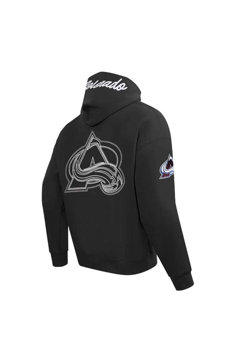 PRO STANDARD Men's Pro Standard  Black Colorado Avalanche Paint the City Pullover Hoodie, Alternate, color, 