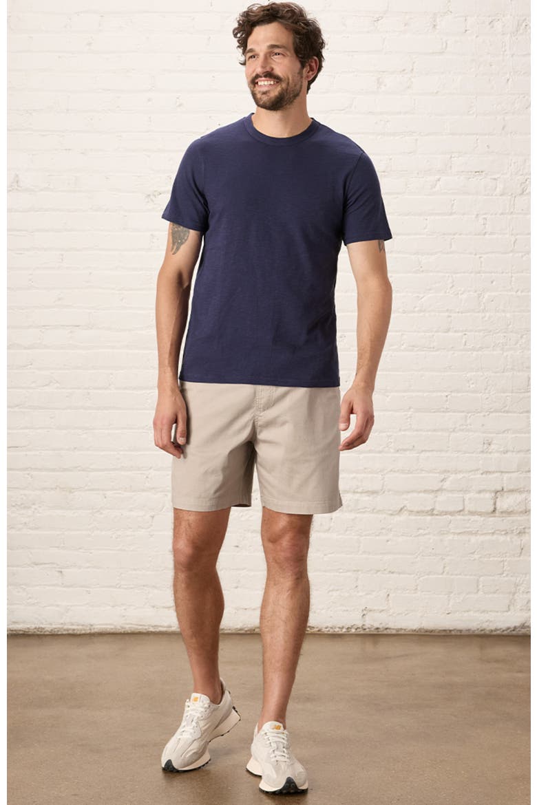 Organic Cotton Featherweight Slub Crew Tee, Alternate, color, Eclipse