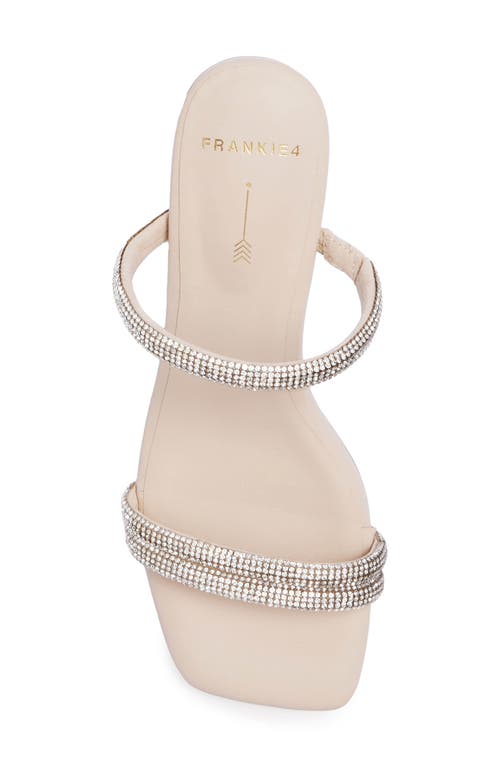 Frankie4 Robbie Crystal Embellished Slide Sandal In Multi