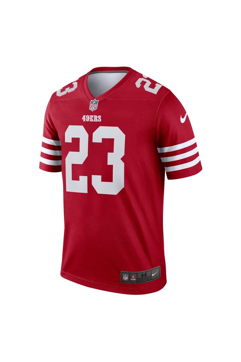 Men's Nike Christian McCaffrey Scarlet San Francisco 49ers Legend Jersey, Alternate, color, Scarlet