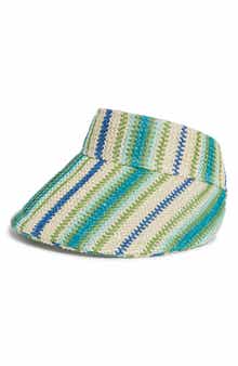 Vince Camuto Stripe Woven Visor